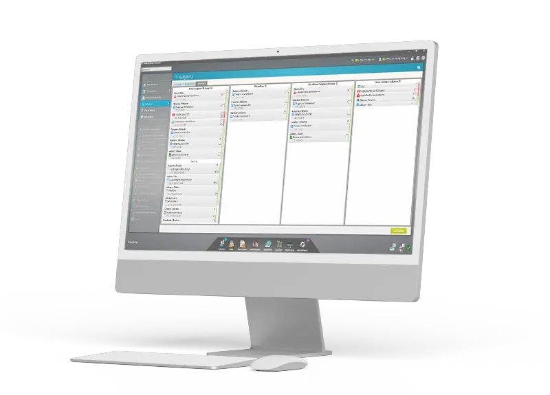 medatixx’s task management with a task board and checklists